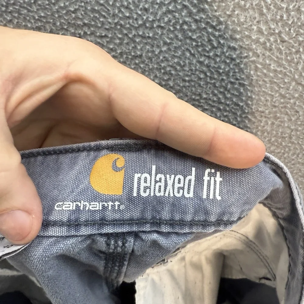 Carhartt Shorts Mens 40‎ Gray Duck Canvas Rugged Cargo Workwear Chore Grunge
